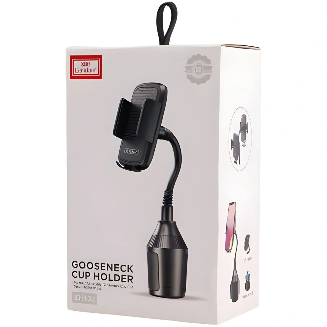 Earldom Eh132 Universal Adjustable 360° Gooseneck Car Cup Phone Mount Stand